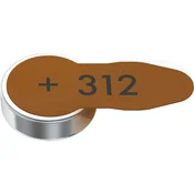 Nedis Cink-zračna baterija PR41 tip 312 | 1,45 V DC | 6-Pretisni omot | Slušni aparat | rjav