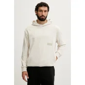 BOSS Green pulover s kapuco moški z bombažem SW_Hoodie