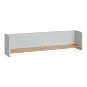 eoshop polica VIVERO, biserno siva/hrast obrtnik