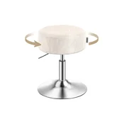 Tabure NUBE, premer 38,5 cm, v beli barvi