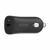 Belkin Playa avtopolnilec, 12 V, USB-C, črn