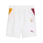 PUMA Galatasaray S.K. 26/27 Shorts Youth, Age, White/Dark Cherry/Summer Sunset, 9-10Y