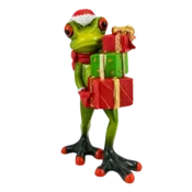 BOŽIČNA FIGURA ŽABICE Z DARILI