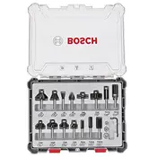 Bosch set raznih glodala, 15 komada, držac od 8 mm 2607017472