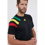 Kratka majica za vadbo adidas Performance Fortore 23 črna barva IK5737