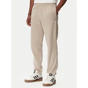 adidas Donji dio trenerke Trefoil Essentials French Terry KT2454 Bež Regular Fit
