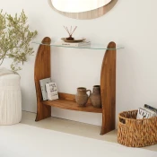Hanah Home Komoda Surf, 106x90x30 cm, Boje kestena