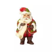 JIM SHORE Mini Santa with List Heartwood Creek - 6001495 Ostalo, 10 cm