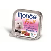 MONGE Pašteta za pse sa ukusom piletine i maline, 100g