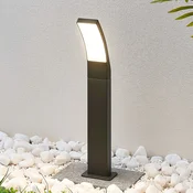 Lindby Ilvita LED stenska svetilka, 60 cm, antracit, kovina, IP54 - Sodobni - antracit (RAL 7016), opalno bela - Aluminij