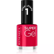 Rimmel Super Gel Step 1 gel lak za nohte brez uporabe UV/LED lučke odtenek 045 Flamenco Beach 12 ml