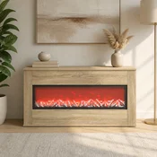 vidaXL Električni kamin Sonoma 114 x 18 x 58,5 cm Inženirski les
