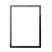 Set okvira za fotografije koji pristaje svakom dekoru (5 kom) | FRAMEMAG, Crna