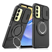 Maska za telefon Samsung A165F Galaxy A16 CAMSHIELD RING STAND, Crna