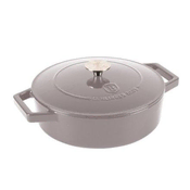Berlingerhaus Litoželezna ponev BH-6527 with lid 26 cm Taupe Collection