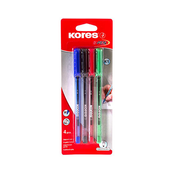 Kores kemični svinčniki K.Pen, črn, moder, rdeč, zelen