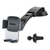 Baseus Car Mount 2in1 držac mobitela za auto, crno (SUYK000001)