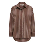 ONLY Bluza ONLOREGON ALVA čokolada / bela