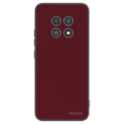 Silikonski črni ovitek za Realme 12X - Burgundy red