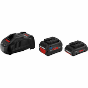 BOSCH PROFESSIONAL 1x ProCORE18V 4,0 Ah + 1x ProCORE18V 5,5 Ah + polnilnik GAL 1880 CV 1600A0214A začetni komplet