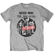 Sex Pistols Never Mind The Bollocks Live Grey L Majica