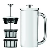 French press aparat za kavo PRESS P7 530 ml, srebrna, polirano nerjaveče jeklo, Espro