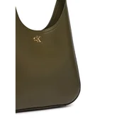 Ročna torba Calvin Klein Ck Medium Shoulder Bag LV04F3522G Temno zelena