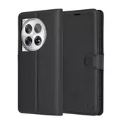 Etui Techsuit Leather Folio za OnePlus 12 - črn