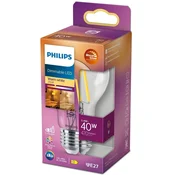 Philips LED E27 Normal 3.4W (40W) Clear Dim WarmGl 470