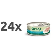 Oasy Natural Range adult tuna in kozice v želeju, konzerva 24 x 150 g