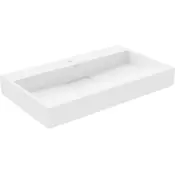Mexen Ava pultna umivalnik iz konglomerata 1/O 80 x 46 cm, bela - 23018001