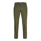 JJ Rebel Muške pantalone Carlos 12291340, Maslinaste