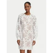 MICHAEL Michael Kors Poletna obleka MS683E2KR2 Bela Relaxed Fit