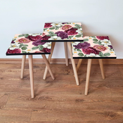 HANAH HOME Set 3 stocica 3Shp174 Multicolor