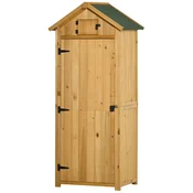 Homestar Vrtna omara 77x54,2x179 cm rumena shramba, (5000228198)