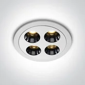 VGRADNA LED SVETILKA 10W WW IP20 38deg 230V TEMNO BELA DM10110H/W/W