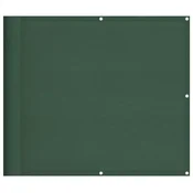 Vidaxl Balkonsko platno zeleno 90x800 cm 100 % poliestrski oxford