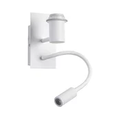 Brilagi - LED fleksibilna zidna lampa NUBILA 1xE27/25W/230V + LED/3W bela