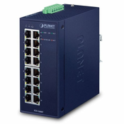 PLANET IGS-1600T mrežni prekidac Neupravljano L2 Gigabit Ethernet (10/100/1000) Plavo