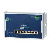 Planet WGS-6325-8UP2X IP30 Industrial L3 4-Port 2.5G 802.3bt PoE + 4-Port 10/100/1000T 802.3bt PoE + 2-Port 10G SFP+ Wall-mount Managed Switch (-40 to 75 C, 8-port 95W PoE++, 480W PoE budget, 802.3bt/