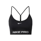 NIKE Športni nederček Pro črna / bela