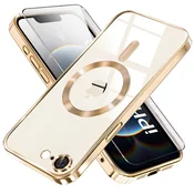 Overboard Ovitek za iPhone 17e/16e, Electro MagSafe, zlat + zaščita za zaslon