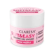 Soft&Easy roza gel za oblikovanje nohtov v obliki vaflja 12 g