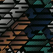 shumee ZUNANJE DEKORATIVNE TKANINE OXFORD - Geometrijski vzorec - Opeka I DR217