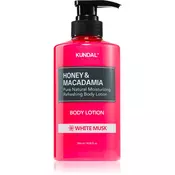 KUNDAL Honey & Macadamia White Musk nourishing body milk with a hydrating effect 500 ml