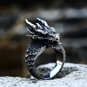 Prstan Dragon Head - SS8-966R