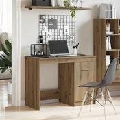 Vidaxl vidaXL Pisalna miza, Artisan hrast, 100x50x76 cm, material na osnovi lesa