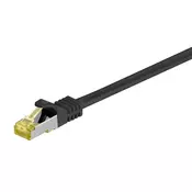 GOOBAY (91617) SFTP CAT 6A/S/FTP CAT 7 patch 3m črn mrežni povezovalni kabel