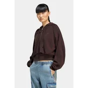 adidas Originals jopica s kapuco ženska bombažna SST Double Front