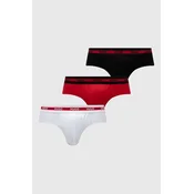 Moške spodnjice HUGO 3-pack moški, rdeča barva